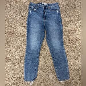Trendy Blue Skinny Jeans